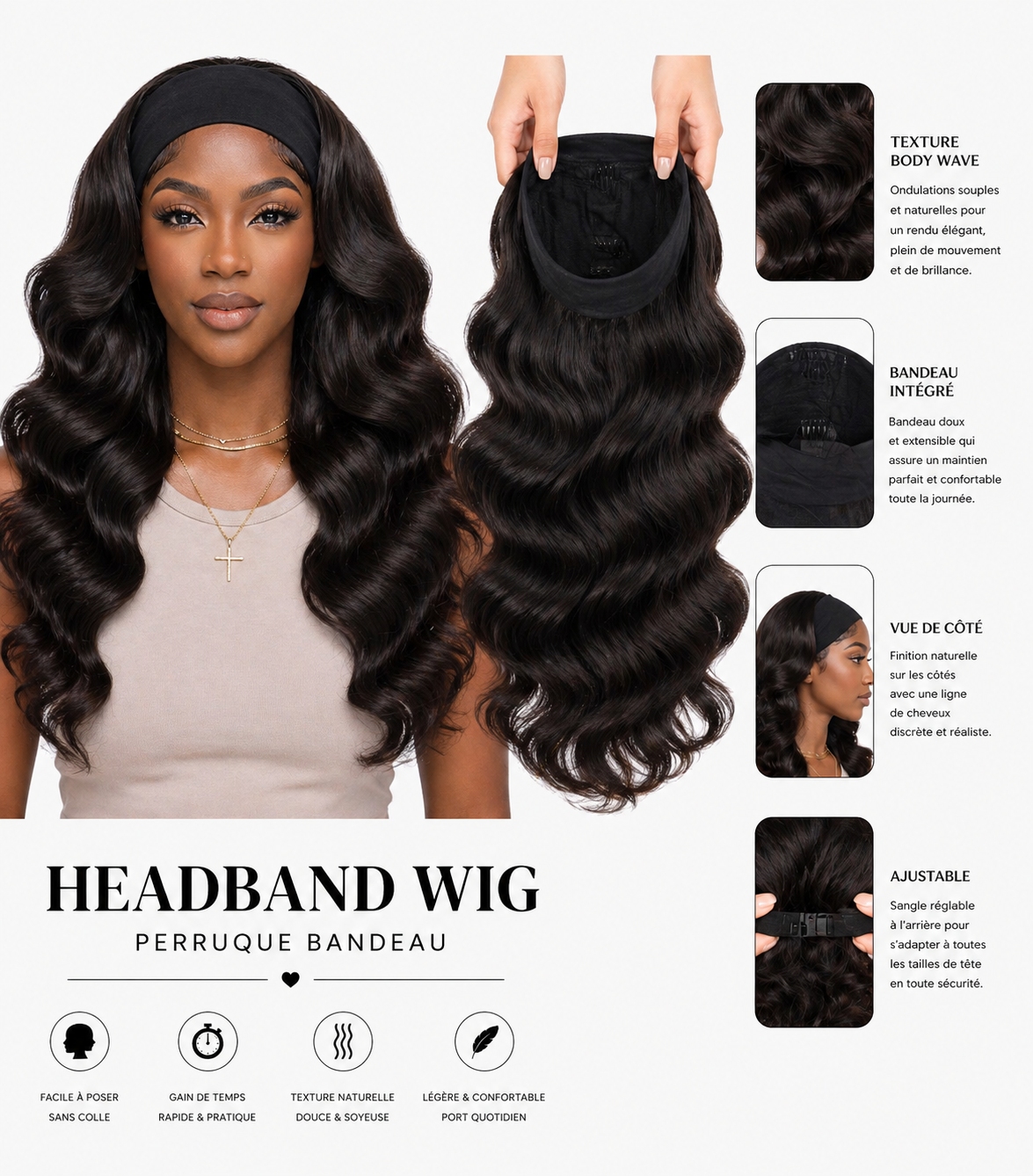 Headband Wig